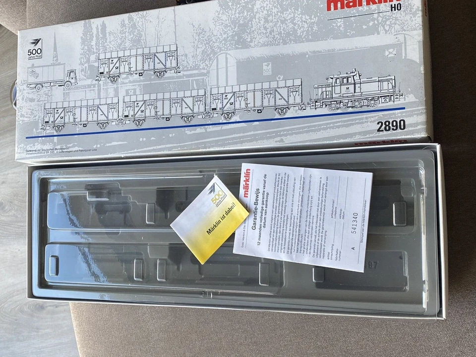 Märklin 2890 --- LEERKARTON "Postpaket-Güterzug - 500 Jahre Post" 28 ---- - Bild 3 von 4