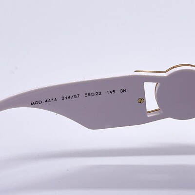 NEW VERSACE VE4414 314/87 SUNGLASSES WHITE ROUND WOMEN  display picture 1