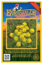 500 Golden Alexanders Wildflower Seeds - Everwilde Farms Mylar Seed Packet