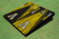 Appalachian State University "A" Alternating Wood Look Triangle Cornhole Boards