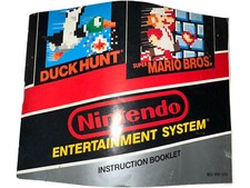 Original Nintendo NES Manual Super Mario Bros Duck Hunt Instruction Book