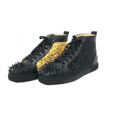 Christian Louboutin No Limit High-top Sneakers Size 9 Black Christian Louboutin No Limit High-top Sneakers Size 9 Black