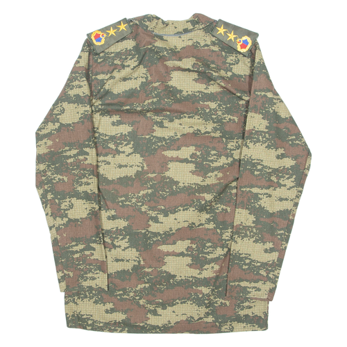MILITARY TURKEY Boys Shirt Green Camouflage Long Sleeve M - Picture 3 of 6