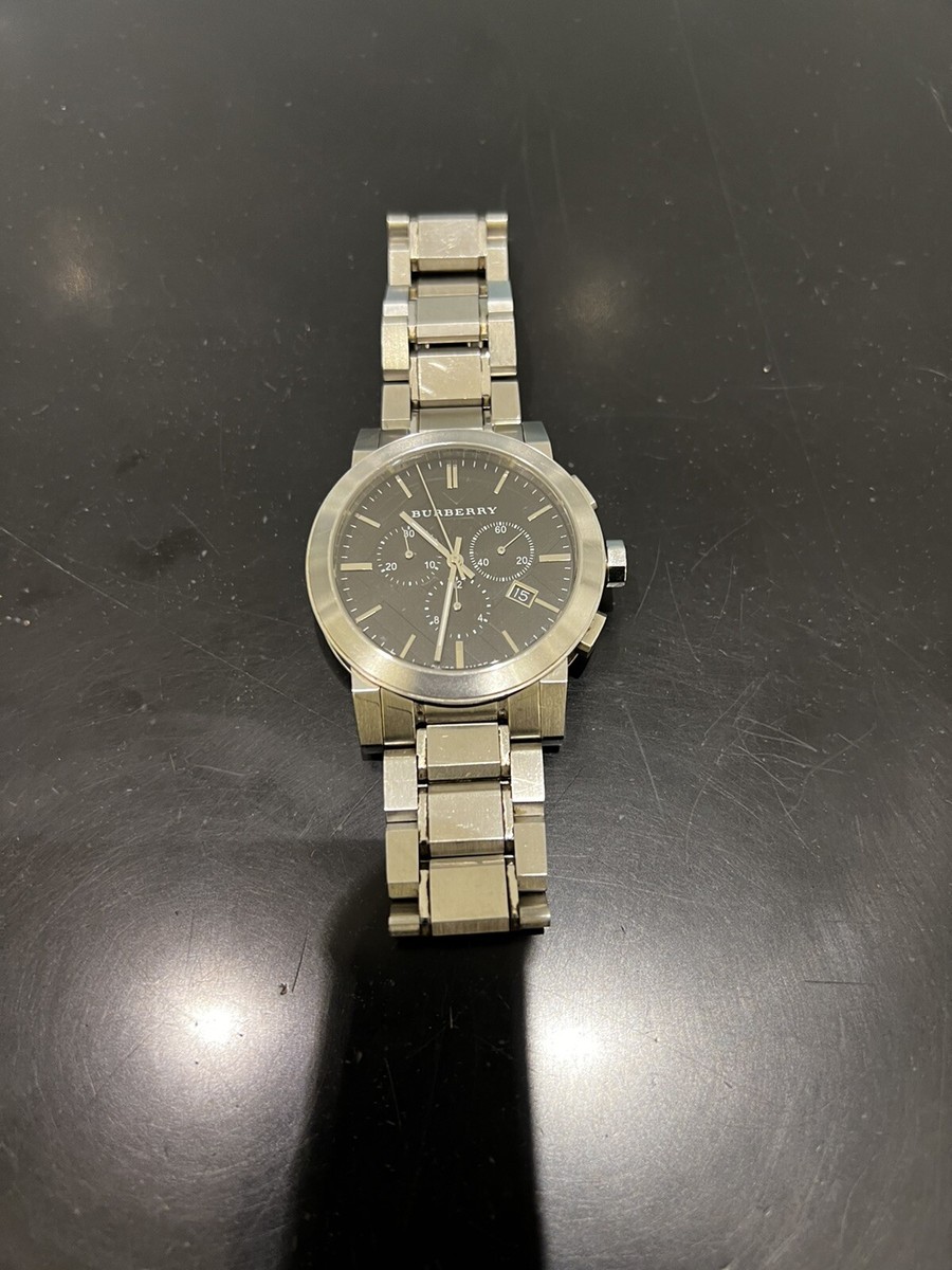 Burberry The City Chronograph Men's Wristwatch - SIlver