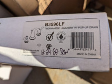 Delta B3596LF Windemere Widespread 2-Handle Bathroom Faucet with Drain in Chrome