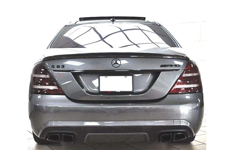 Difusor de para-choque 2010 2011 2012 2013 Benz S63 + pontas de silenciador pretas S550 S600 - Imagem 3 de 4