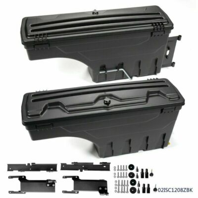 Left & Right Truck Bed Swing Storage Case Tool Box Fit For 2015-2022 Ford F150