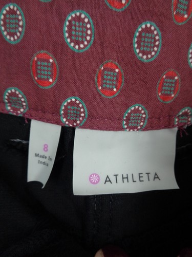 Athleta Black Velvet Skirt Size 8 - Picture 8 of 8