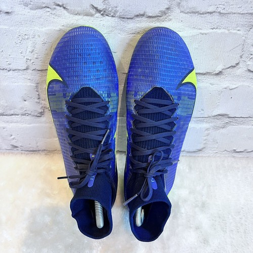 Nike Mercurial Superfly 8 Pro FG blau neongelb Fußballschuhe UK Größe 7 sehr guter Zustand - Bild 8 von 19