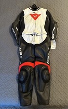 Dainese Avro D2 Men's Motorcycle Leather Suit Two Piece Black Red