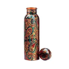 100% Pure Copper Water Bottle | Handcrafted | Leakproof & Stylish | Ayurvedic