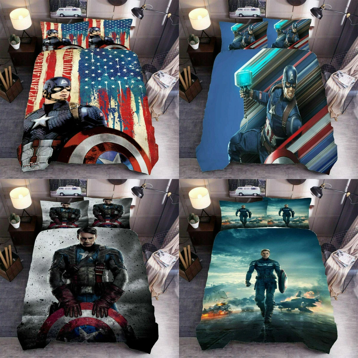 Captain America Bed Sheets