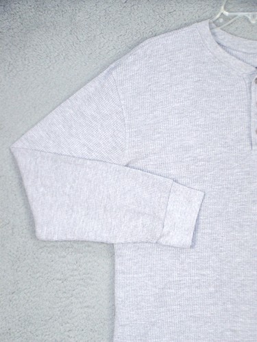 Beverly Hills Polo Club Sweatshirt Adult Large Gray Long Sleeve Thermal Men's - Picture 3 of 8