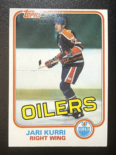 1981-82 Topps Jari Kurri Edmonton Oilers RC (EX Condition) (#18)