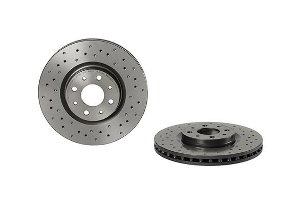 2X Brembo 09.5180.3X Bremsscheibe FüR Alfa Romeo Passend FüR Fiat Lancia-image