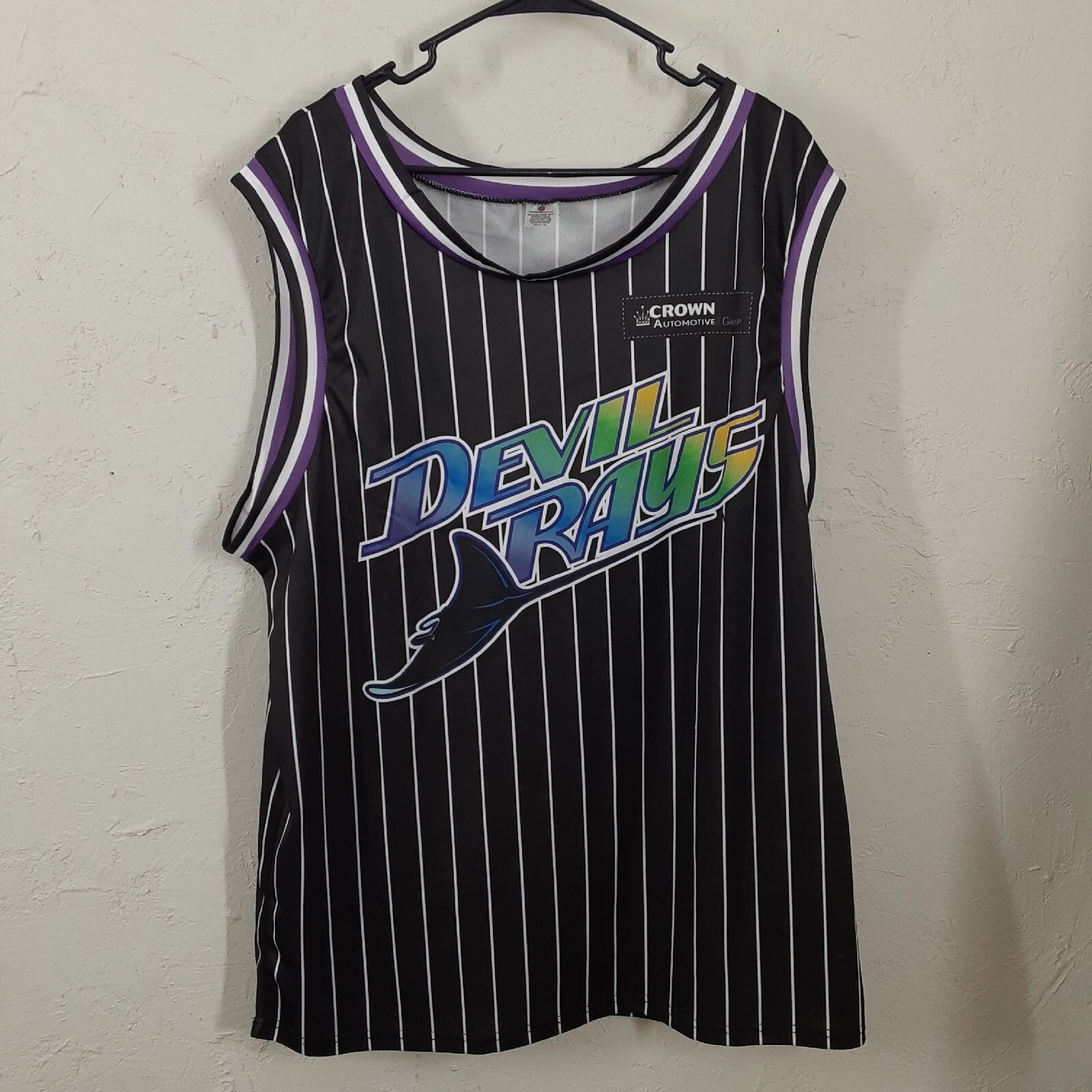 Vintage Brett Phillips Tampa Bay Devil Rays Basketball Jersey MLB