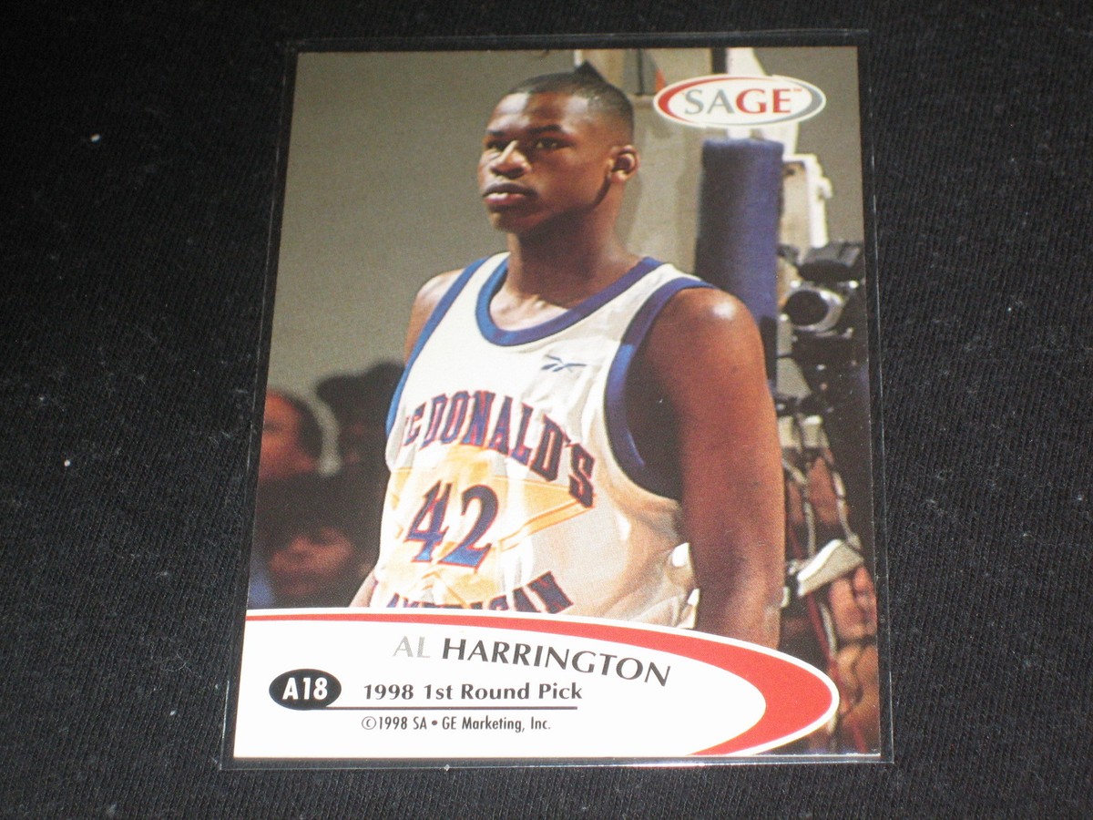 AL HARRINGTON ROOKIE 1998 SAGE SIGNED AUTOGRAPHED CERTIFIED 