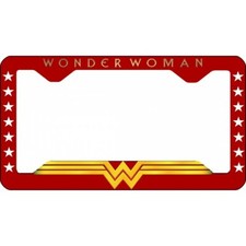 wonder woman dc comics hero thin style license plate frame made in usa
