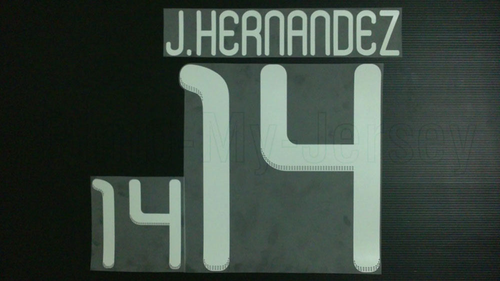JAVIER HERNANDEZ #14 Mexico Home & Away World Cup 2010 Custom-Made Name Set