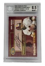 2000 Donruss Preferred Signatures Brad Johnson PS-7 Autograph Beckett 8.5 NM-MT+