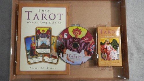 Simply Tarot Kit Book-Cards-DVD Box Set Amanda Hall Wealth-Love-Destiny - Picture 3 of 3