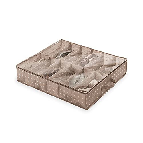 Compactor Rivoli Custodia Sottoletto Per Scarpe piatta, 12 Scomparti, Polipropil