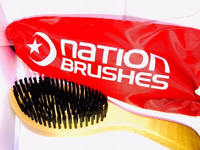 Nation of Islam Handle Wave Brush Red Bag