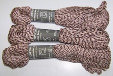 3 skeins of Tahki TWEEDY COTTON CLASSIC 100 mercerized worsted Yarn 417 MULTI