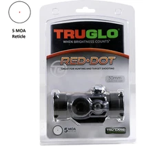 TruGlo Red Dot Sight 30mm 5 MOA Compact Rifle Scope TG8030B Hunting Optic