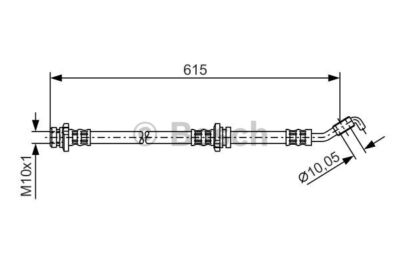 1 987 476 363 BOSCH Bremsschlauch für NISSAN