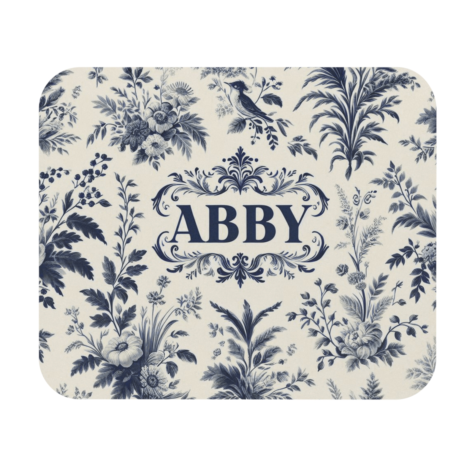 Mouse Pad (Rectangle) ABBY Personalized Toile Print Design 4, Gift-image