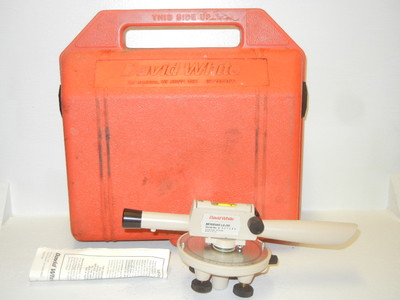 DAVID WHITE L6-20A USED MERIDIAN SIGHT LEVEL WITH CASE L620A