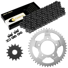 Black Drive Chain And Sprocket Kit for Suzuki SV650 Abs 1999-2013