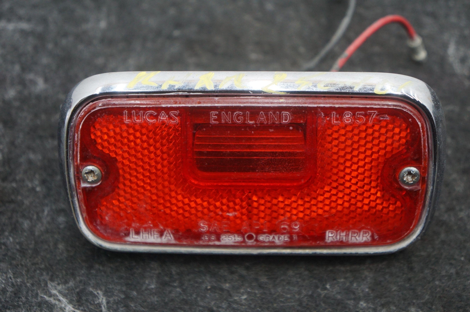 Set 2 Rear Left Right Side Marker Light Lamp OEM Rolls Royce Silver Shadow 1973