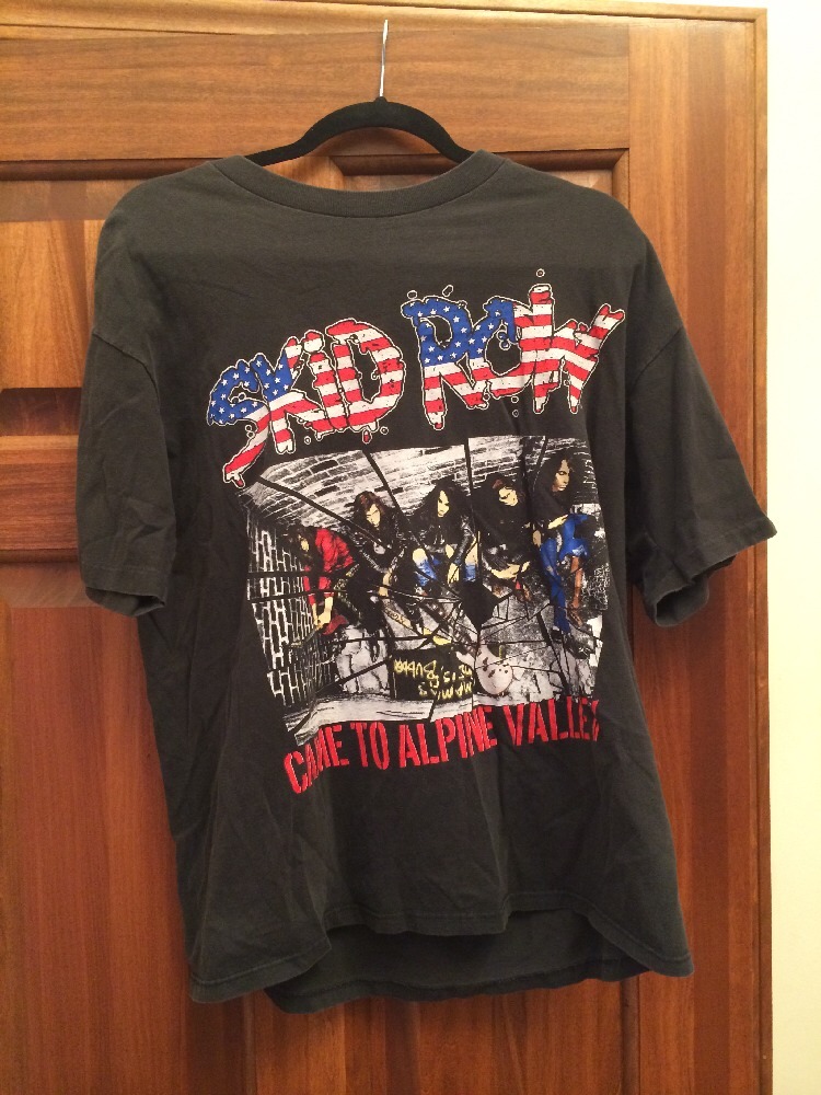 FILA Camicia vintage RARA Skid Row Alpine Valley Event 1990 Glam Metal Tour