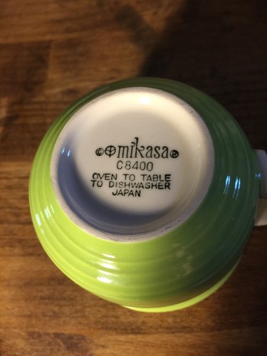 Mikasa C 8400 Gazebo Japan Green Oven to Table to Dishwasher Mug Cup - Picture 2 of 9
