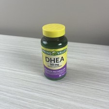 DHEA 50mg Dietary Supplement 50 Tablets Sugar Metabolism Spring Valley Exp 02/27