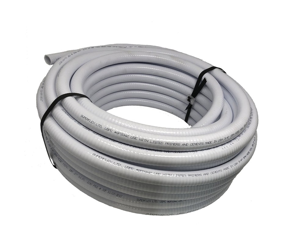 Sealproof 2" Dia Flexible PVC Pipe, Pool and Spa Hose, Schedule 40