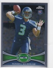 2012 Topps Chrome #40 Russell Wilson RC Rookie Card (T150). rookie card picture