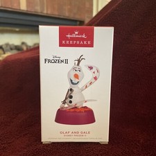 2022 Hallmark Disney II Frozen Olaf and Gale Keepsake Ornament