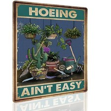 Funny Garden Sign for Outdoor Decor, Gift for Gardener, 12" x 8", Gardening A...