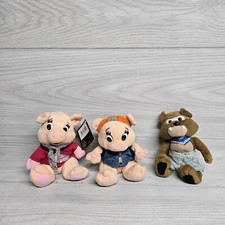 Harley Davidson Plush Stuffed Pig Bear 7" Play by Play Stuff Animal Harley Hog