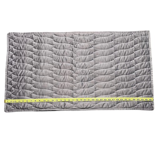 Calvin Klein King Pillow Shams Set (2) Quilted Sateen 20 x 37” Taupe - Picture 2 of 9