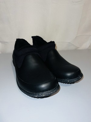 Kensie Carmella Black, Antislip, Fleece Insulated Rain Shoes, Women s Size 8M
