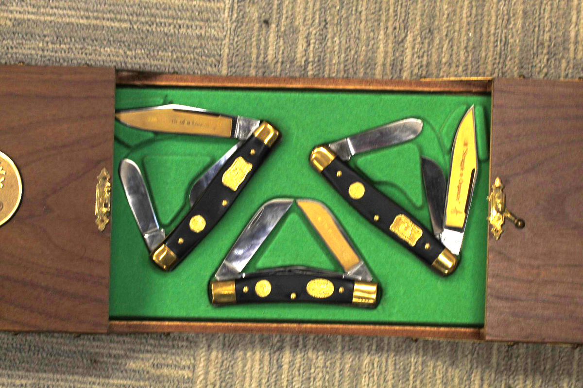 Boker 1975 Miners Commemorative 3 Knife Set Limited Edition with