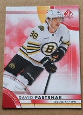 David Pastrnak 2023-24 SP Authentic Limited Red #76 Boston Bruins