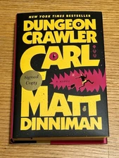 SIGNED Dungeon Crawler Carl Book Matt Dinniman Hardcover 1ST EDITION 1ST PRINT