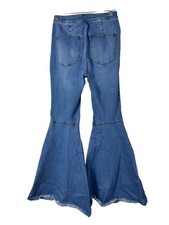 Free People We The Free Women Just Float on Flare Bell Bottom Jeans Size 27 Blue