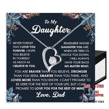 Love Knot Necklace From Dad - Gift For Daughter's Design Quote 2 Standard Box