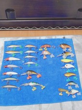 Daiwa Hard Lure Fishing Bait Set 23 Crackers Piranha Crab Crank, Used
